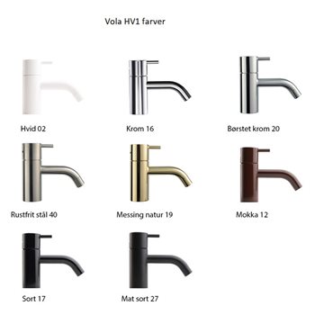 Vola håndvaskarmatur HV1 - fås i flere farver 
